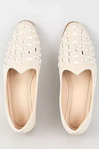 White woven leather mens juttis