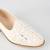 White woven leather mens juttis
