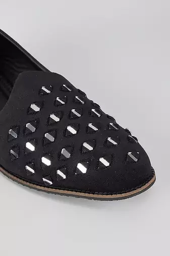 Black woven leather mens juttis