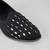 Black woven leather mens juttis