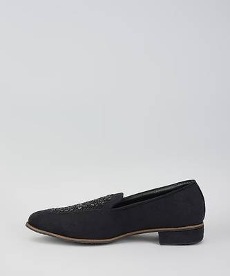 Black woven leather mens juttis 3