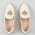 White woven leather mens juttis