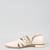 White woven leather mens juttis