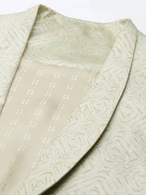 Light green lapel style jacket with kurta 3