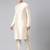 Ivory gold jacquard jacket with ivory kurta
