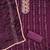 Women's purple embroidered dress material