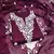 Women's wine embroidered dress material
