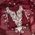 Women's maroon embroidered dress material