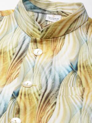 Yellow linen printed jacket with kurta set 2