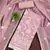 Women's pink embroidered dress material