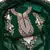 Women's dark green embroidered dress material