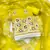 Women's lemon yellow embroidered dress material