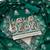 Women's dark green embroidered dress material