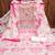 Women's pink embroidered dress material