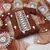 Women's brown embroidered dress material