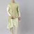 Mint green waistcoat jacket with mint crushed kurta