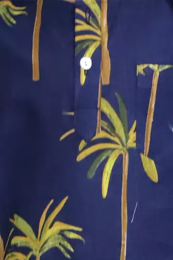 Blue printed cotton Girls Kurti Set