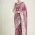Rose pink color banarasi satin silk zari weaving festival saree