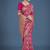 Banarasi silk rani pink zaal pattern traditional saree