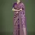 Banarasi silk purple zaal pattern with zari weaving work saree
