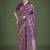 Banarasi silk purple zaal pattern traditional saree