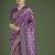 Banarasi silk purple zaal pattern traditional saree