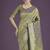 Banarasi silk olive zaal pattern traditional saree
