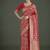 Banarasi silk red zaal pattern traditional saree