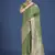 Dusty green weaving banarasi satin silk saree