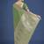 Dusty green weaving banarasi satin silk trendy saree for festival