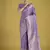 Dusty lavender weaving banarasi satin silk saree