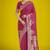 Gorgeous rani pink woven banarasi satin designer silk saree