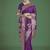 Gorgeous purple woven banarasi satin designer silk saree