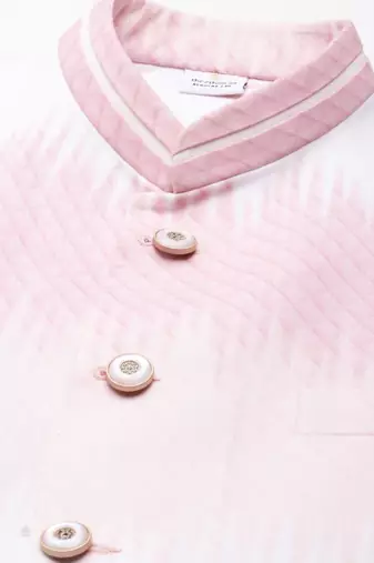 Pink ombre jacket kurta set