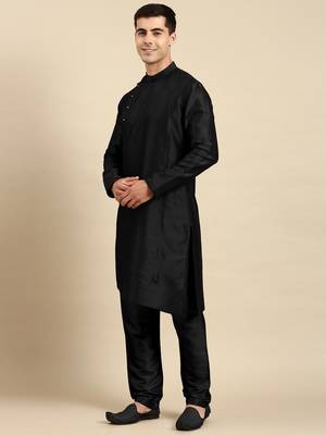 Black jacket kurta set 3