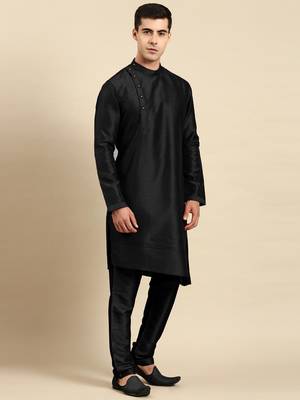 Black jacket kurta set 5