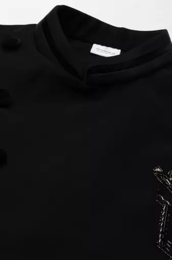 Black jacket kurta set