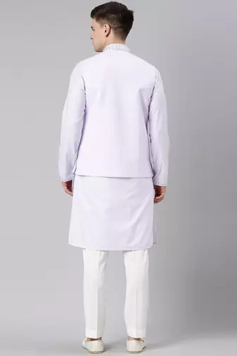 Light purple vivah story jacket  kurta set