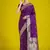 Divine purple soft banarasi satin silk saree with blouse piece