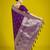 Divine purple soft banarasi satin silk saree with blouse piece
