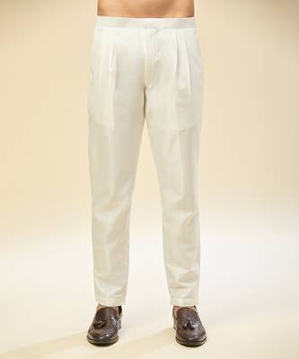 Blue embroidered crepe kurta pajama 2