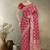 Effervescent bright pink soft banarasi satin silk saree with elision blouse piece