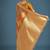 Orange colour banarasi satin silk zari weaving classic saree