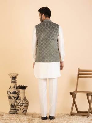 Moleskin velvet jacket kurta set 2