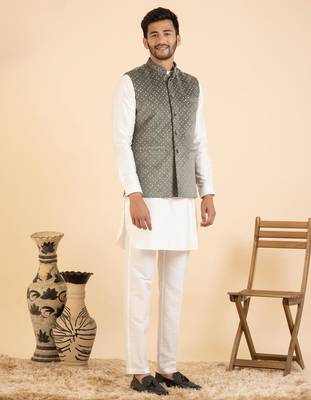 Moleskin velvet jacket kurta set 5