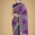 Lavender colour banarasi satin silk zari weaving classic saree