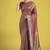 Maroon color baanrasi satin silk saree for wedding functions