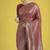 Maroon color baanrasi satin silk saree for wedding functions