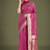 Rani pink colour banarasi satin silk zari weaving classic saree