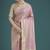 Wonderful light lilac soft banarasi satin silk leheriya design saree